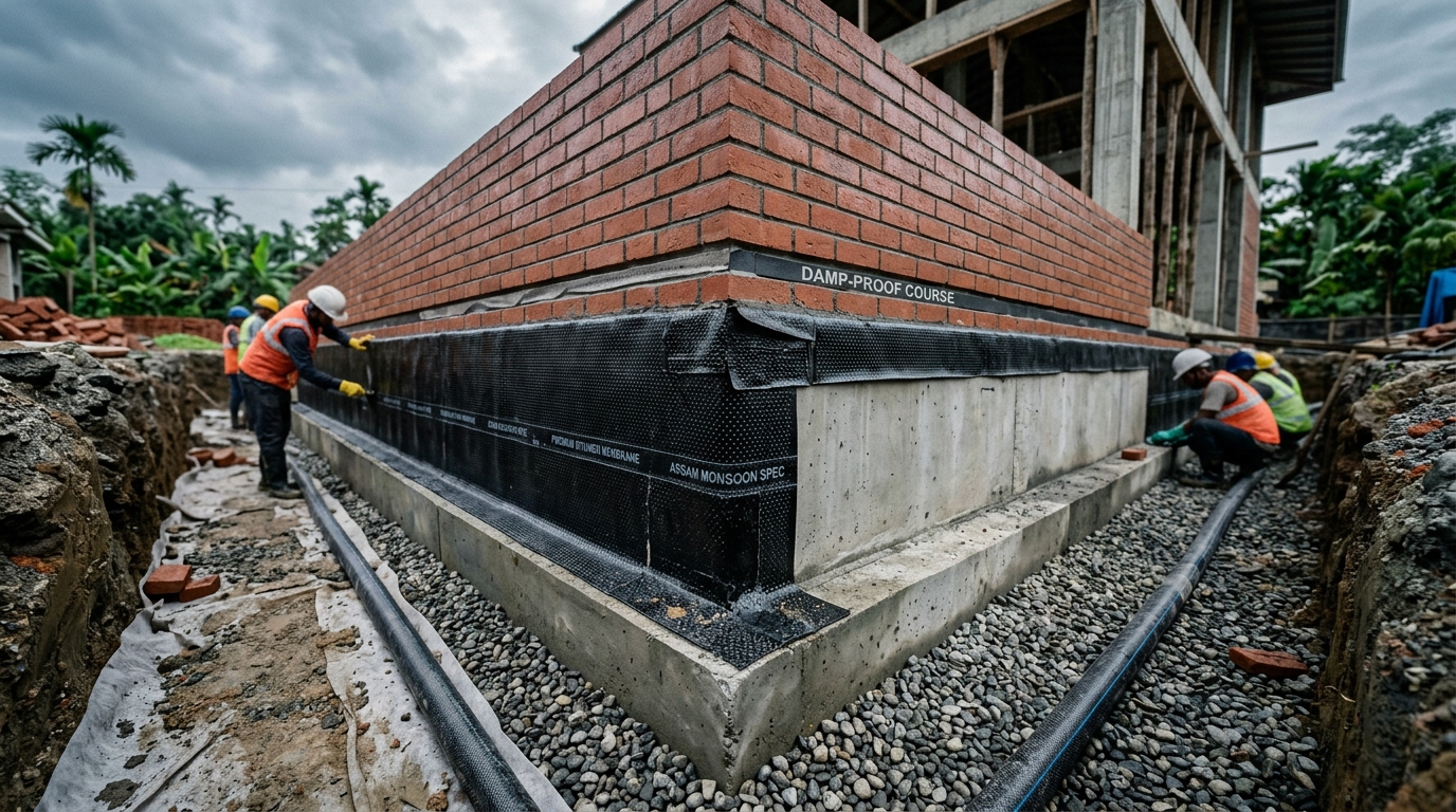 Best Waterproofing & Foundation Materials for Assam's Heavy Monsoon