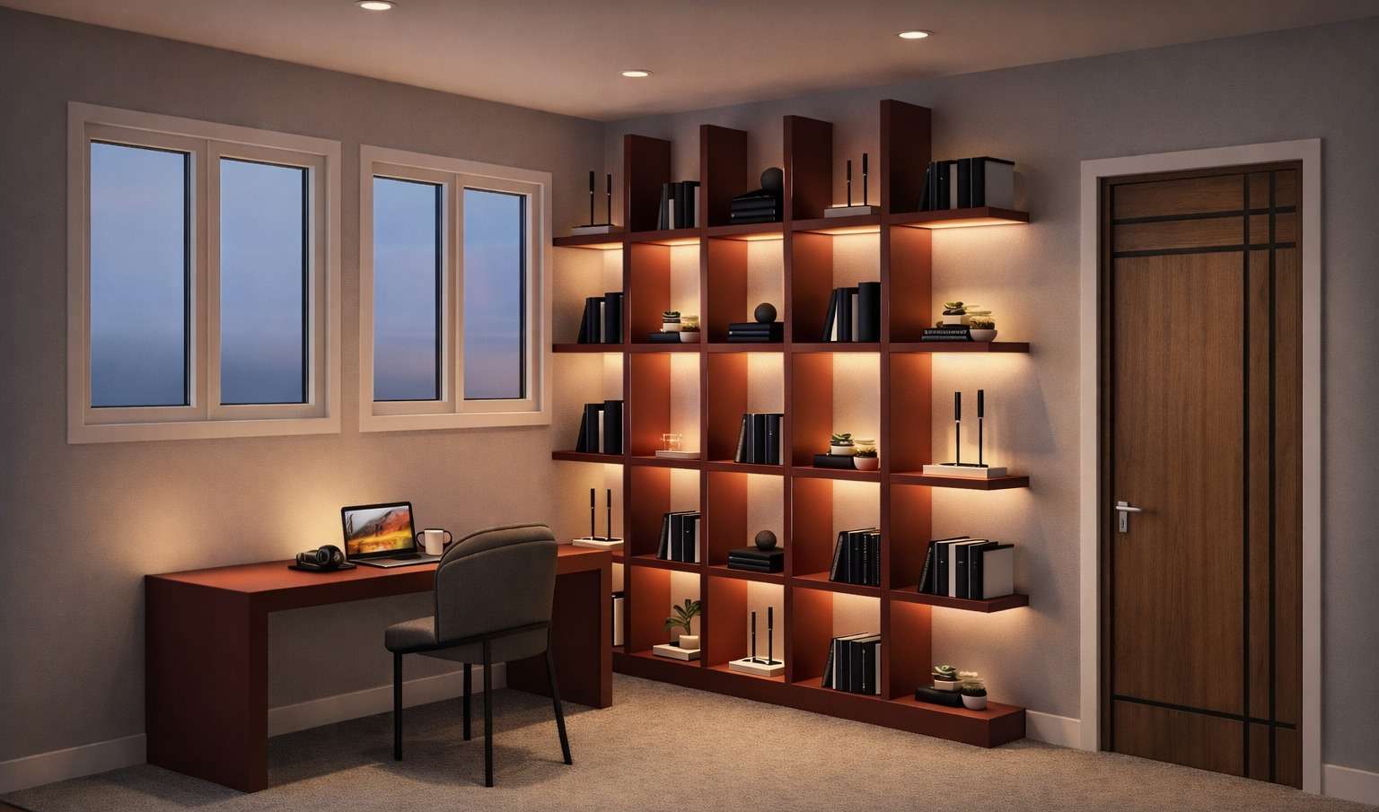 Executive Study & Entertainment Media Lounge
